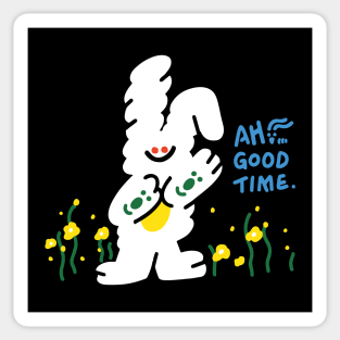 Smile Rabbit Have A Good Time Sticker